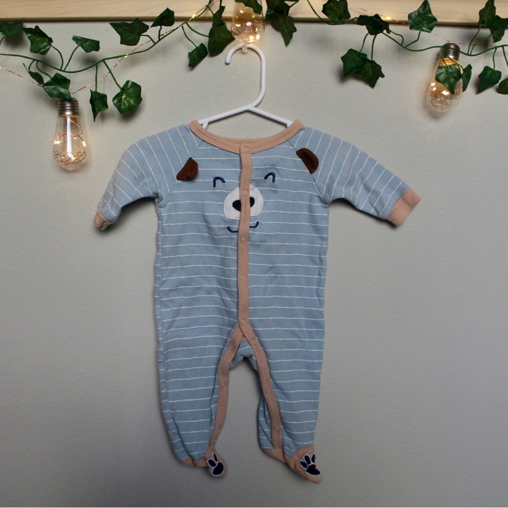Baby Boy Bear Footie Pajamas